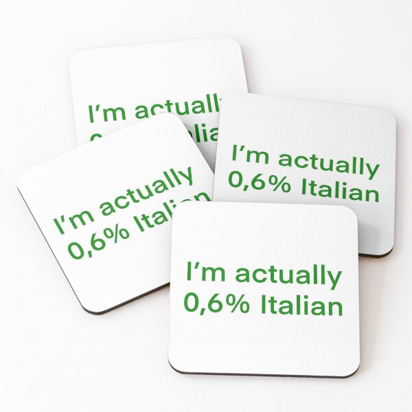 Item preview, I'm actually 0,6% Italian , funny  designed and sold by KikasArt.