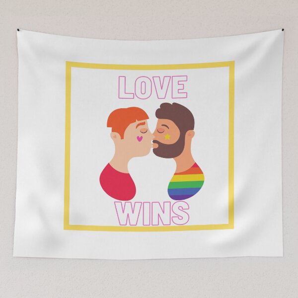 Artikelvorschau, Liebe gewinnt LGBTQA+ Gelb entworfen und verkauft von designsbyreaia.