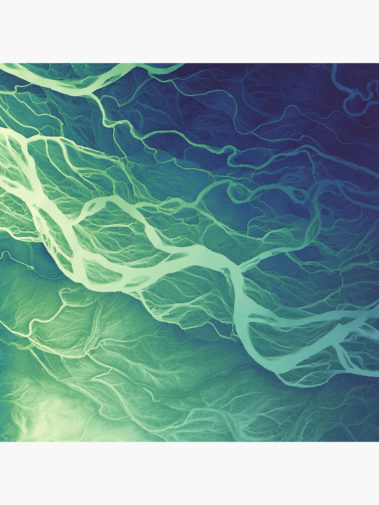 "Tanana River Channels" Sticker for Sale by GeoCoe Redbubble