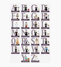 Awesome Females Alphabet Photographic Print