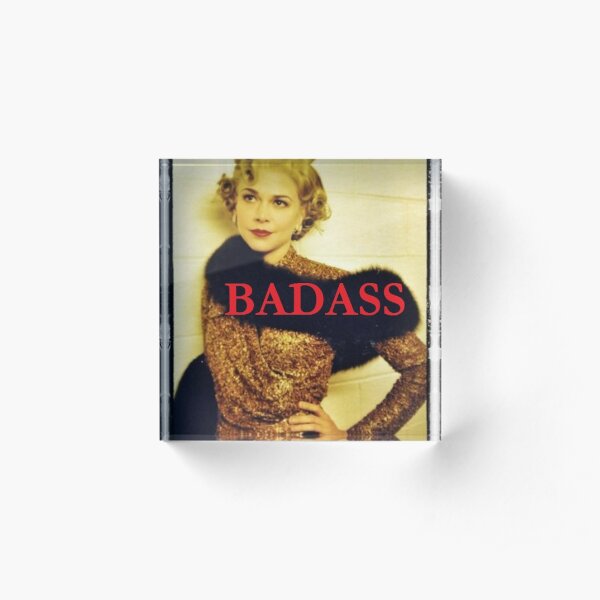 Sutton Foster BADASS Acrylic Block