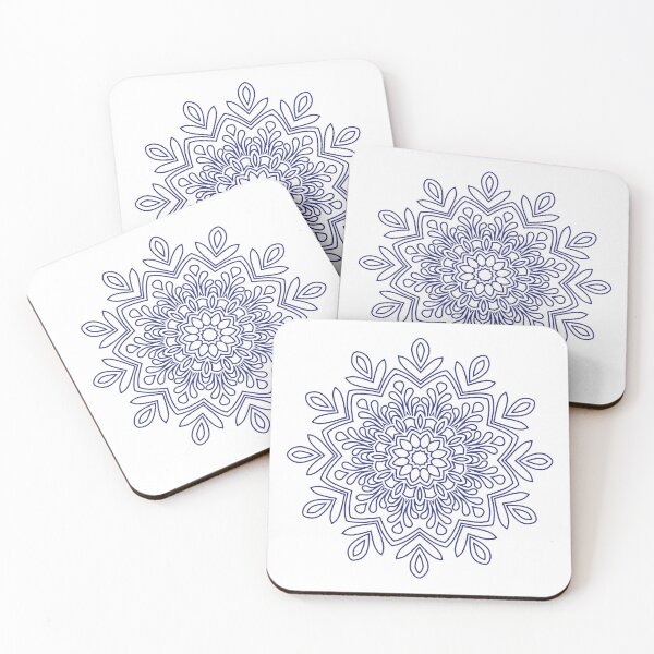 Item preview, Blue Flower Mandala Art designed and sold by Trinket-Trickster.