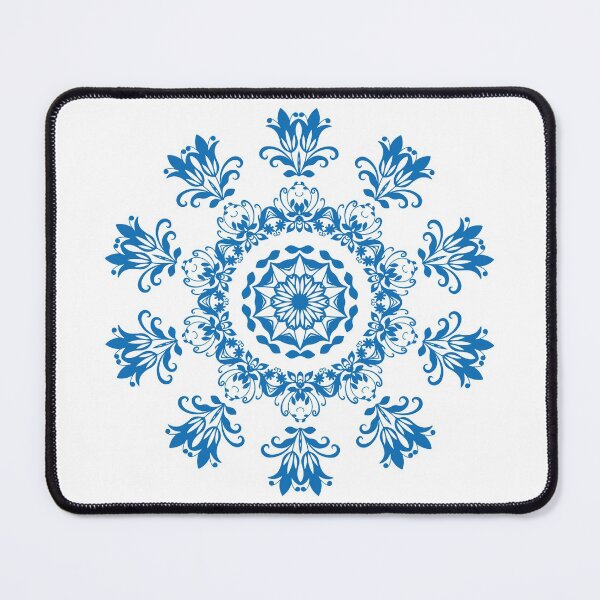 Item preview, Bright Blue Flower Mandala Art designed and sold by Trinket-Trickster.