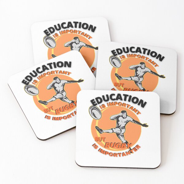 Item preview, EDUCATION IS IMPORTANT BUT RUGBY IS IMPORTANTER designed and sold by Innovational.