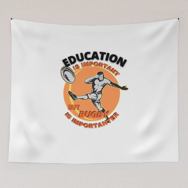 Item preview, EDUCATION IS IMPORTANT BUT RUGBY IS IMPORTANTER designed and sold by Innovational.