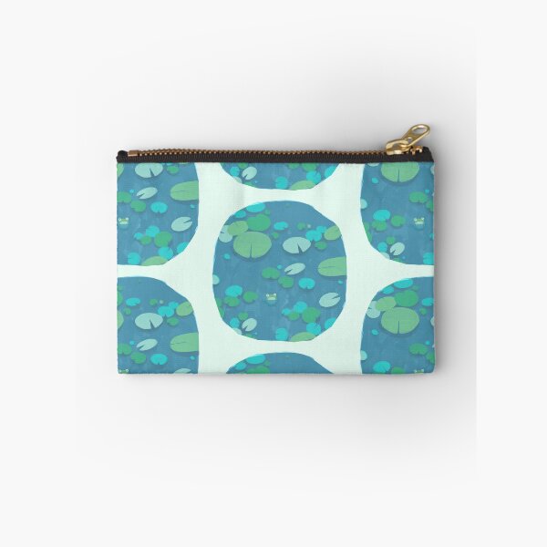 Item preview, Lily Pad Pond - Lilypads illustration - Blue Round ver designed and sold by Milliarte_Shop.