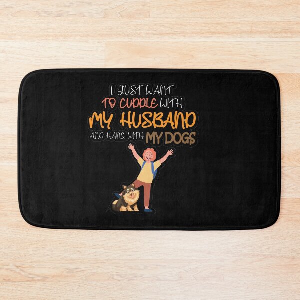 Item preview, I just want to Cuddle With My Husband and hang with my dogs: thanksgiving,wedding,event,christmas,sarcastic,laughing,hug. designed and sold by comeonyassine21.