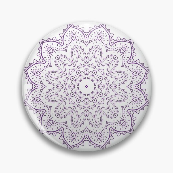 Item preview, Purple Flower Mandala Art designed and sold by Trinket-Trickster.