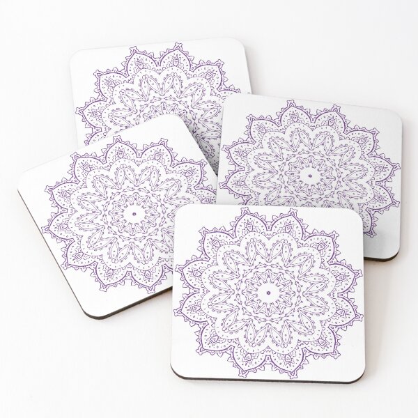Item preview, Purple Flower Mandala Art designed and sold by Trinket-Trickster.