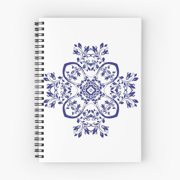 Item preview, Dark Blue Floral Mandala Art designed and sold by Trinket-Trickster.