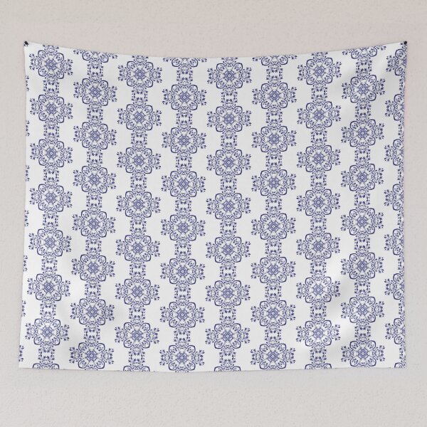 Item preview, Dark Blue Floral Mandala Art designed and sold by Trinket-Trickster.