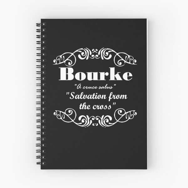 Item preview, Bourke Surname family name last name motto designed and sold by BagTown Clans.