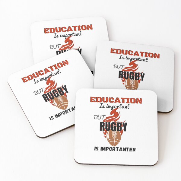 Item preview, education is important but rugby is importanter designed and sold by Innovational.