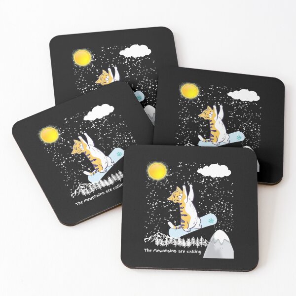 Item preview, Snowboarding Cat The Meowtains Are Calling Funny Snow Ski Design designed and sold by BeautifulH.