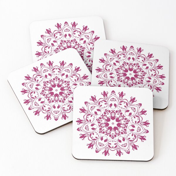 Item preview, Pink Wine Floral Mandala Art designed and sold by Trinket-Trickster.