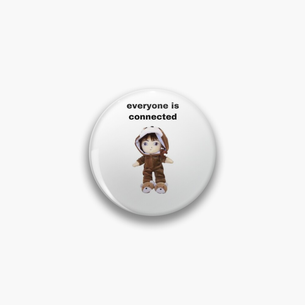 "everyone Is Connected Lain" Pin For Sale By Karlawaifu | Redbubble