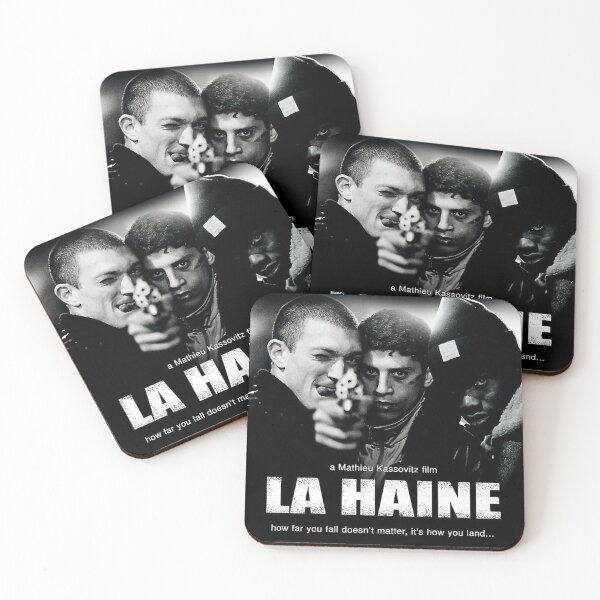 Item preview, vintage black wite 3 man La Haine poster designed and sold by cynthiabennet.