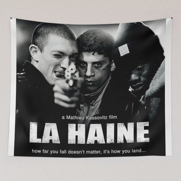 Artikelvorschau, Vintage schwarz weiß 3 Mann La Haine Poster entworfen und verkauft von cynthiabennet.
