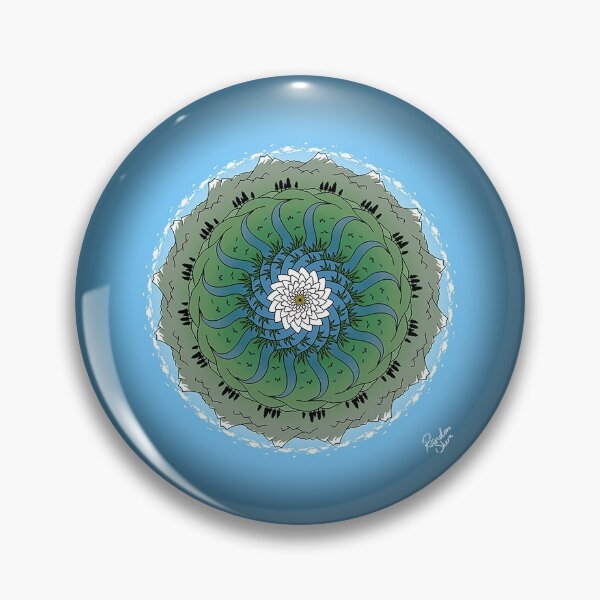Item preview, Waterlily Landscape, Worldflower 1, Abstract Landscape Digital Art. designed and sold by Random Shern Creations.