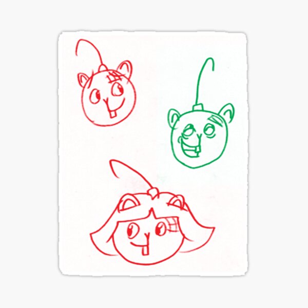The Sbuirrels #10: A Sbuirrels Christmas Cover (REDUX) Sticker