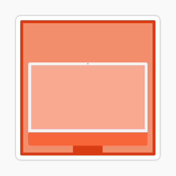 Item preview, Orange iMac designed and sold by basicappleguy.
