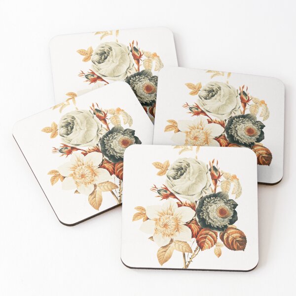 Item preview, Alt Gold - Anemone and Cabbage Rose designed and sold by DaphneKstudio .
