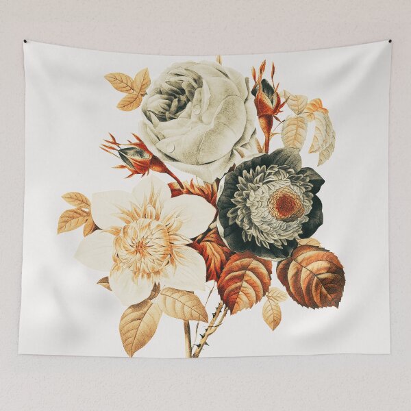 Item preview, Alt Gold - Anemone and Cabbage Rose designed and sold by DaphneKstudio .