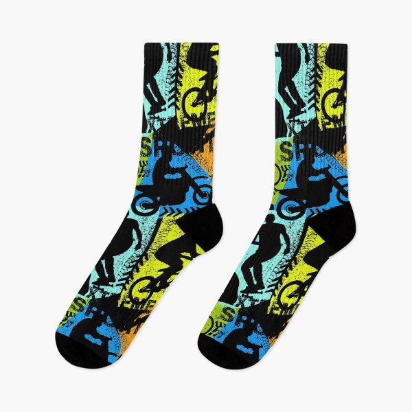 Item preview, Colorful Motorbike BMX Skate  designed and sold by RoslynArt.