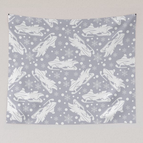 Item preview, Snowmobile Silhouettes Snowflakes designed and sold by RoslynArt.