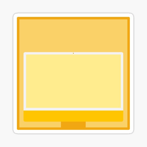 Item preview, Yellow iMac designed and sold by basicappleguy.