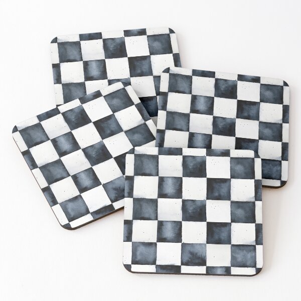 Item preview, Watercolor Checkered Flag designed and sold by RoslynArt.