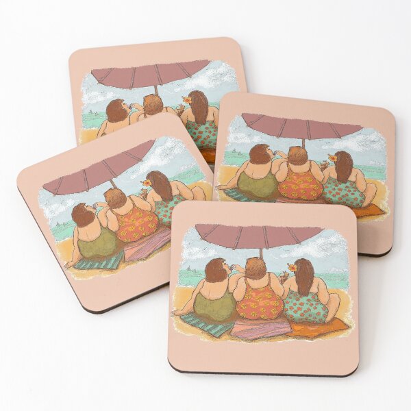 Item preview, Chubby Ladies on the Beach designed and sold by Lyngianni.