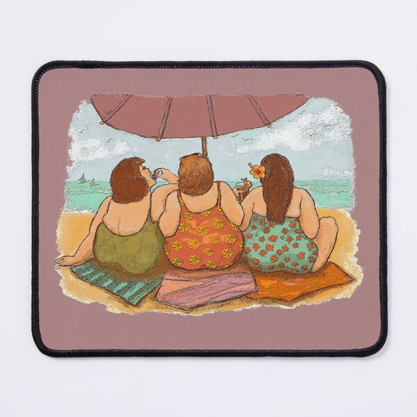 Item preview, Chubby Ladies on the Beach designed and sold by Lyngianni.