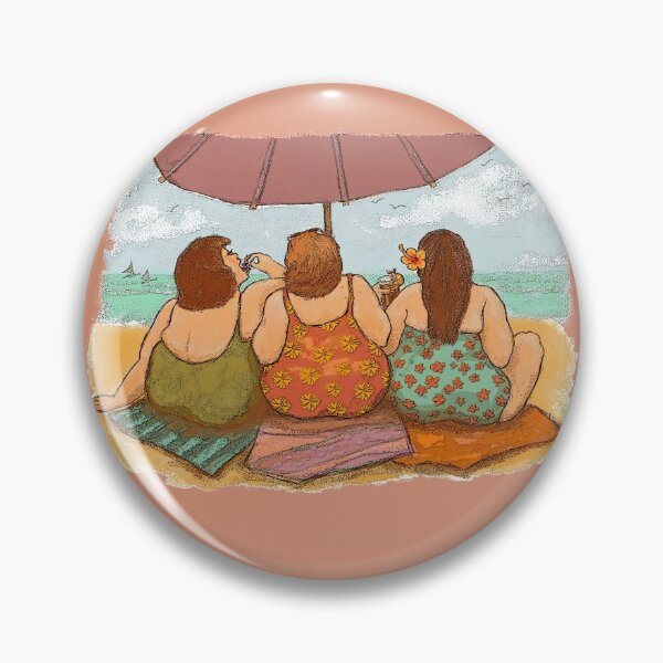 Item preview, Chubby Ladies on the Beach designed and sold by Lyngianni.