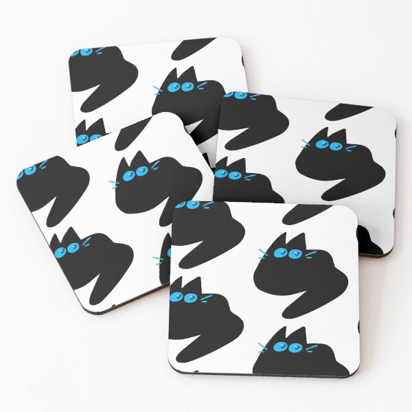 Item preview, More Black Cat Blue Eyes designed and sold by MiscibilityArt.