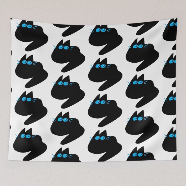 Item preview, More Black Cat Blue Eyes designed and sold by MiscibilityArt.