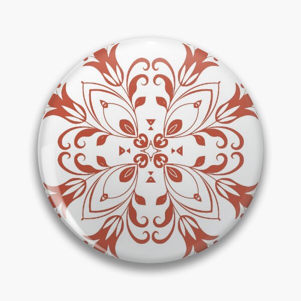Item preview, Orange Tulip Mandala Art designed and sold by Trinket-Trickster.