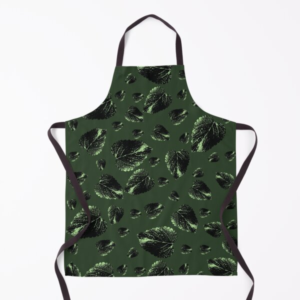 Forest Green Velvet Fall Apron