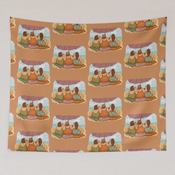 Item preview, Chubby Ladies on the Beach designed and sold by Lyngianni.