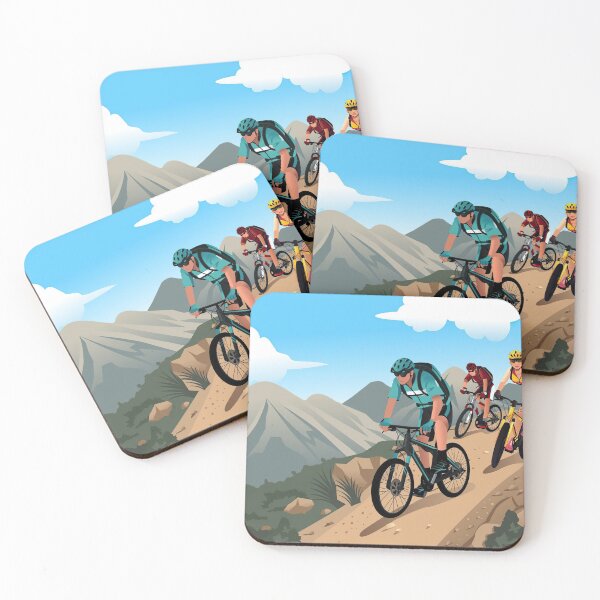 Item preview, Mountain Bikers On Mountain designed and sold by RoslynArt.