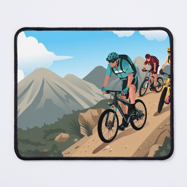 Item preview, Mountain Bikers On Mountain designed and sold by RoslynArt.