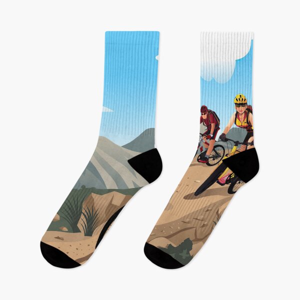 Item preview, Mountain Bikers On Mountain designed and sold by RoslynArt.