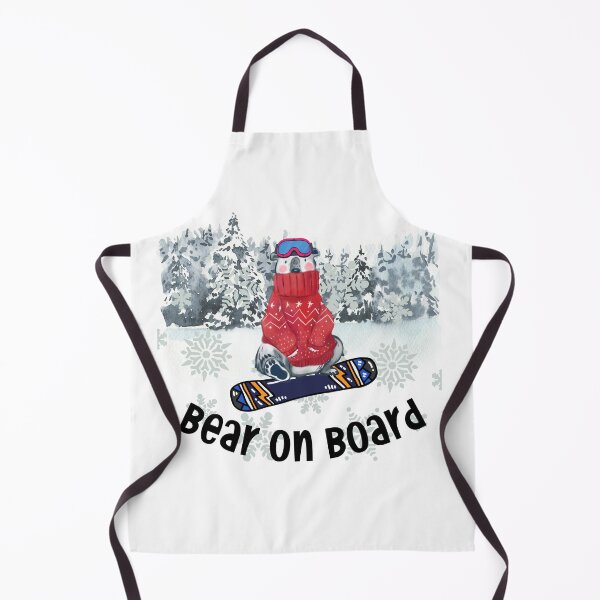 Item preview, Bear on snowboard designed and sold by BronikowskiART.