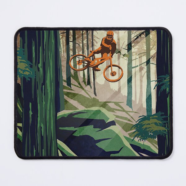 Item preview, Mountain Bike In The Forest designed and sold by RoslynArt.