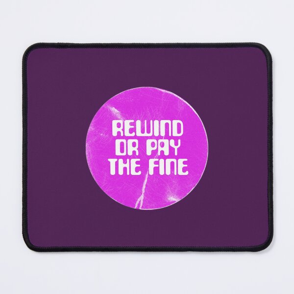 Item preview, Rewind or Pay the Fine Retro VHS Sticker designed and sold by wildeyemovies.