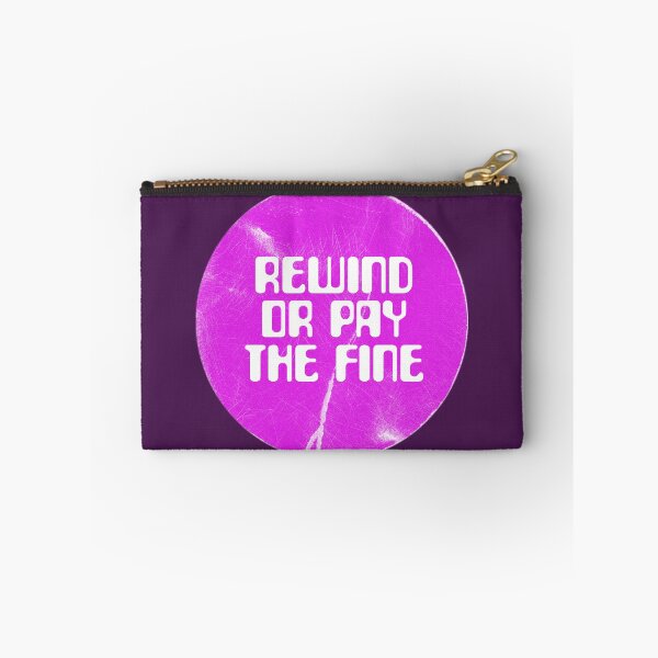 Item preview, Rewind or Pay the Fine Retro VHS Sticker designed and sold by wildeyemovies.