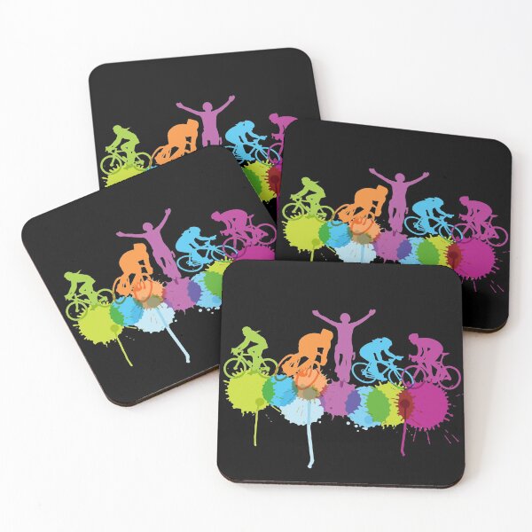 Item preview, Cycling Color Splash Art  designed and sold by RoslynArt.