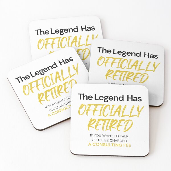 Item preview, The Legend Has Officially Retired Funny Retirement Gifts For Dad Mom Grandfather Uncle T-Shirt designed and sold by world-of-things.