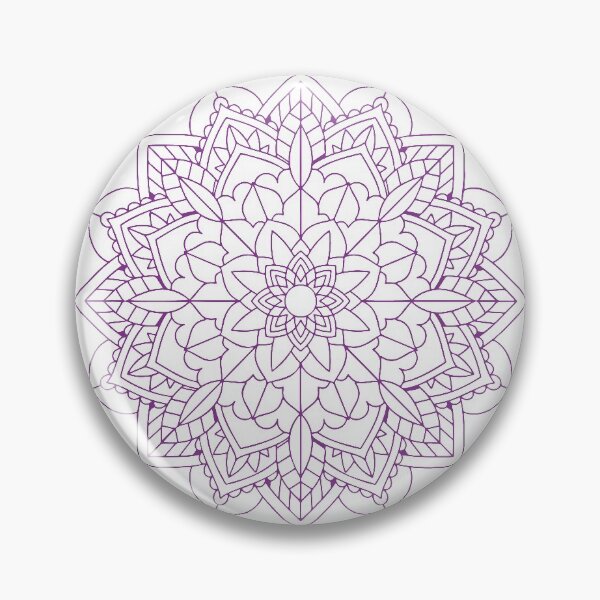 Item preview, Purple Flower Mandala Art designed and sold by Trinket-Trickster.