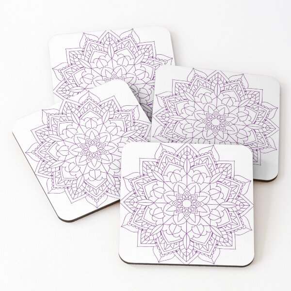 Item preview, Purple Flower Mandala Art designed and sold by Trinket-Trickster.